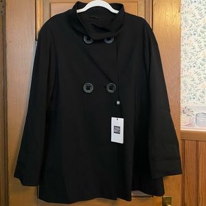 NWT Cinzia Rocca Double-Breasted Swing Jacket